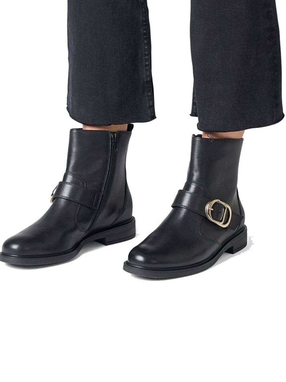 Paul Green SUPER SOFT Dakota Buckle Ankle Boots Sz US UK7/US9.5